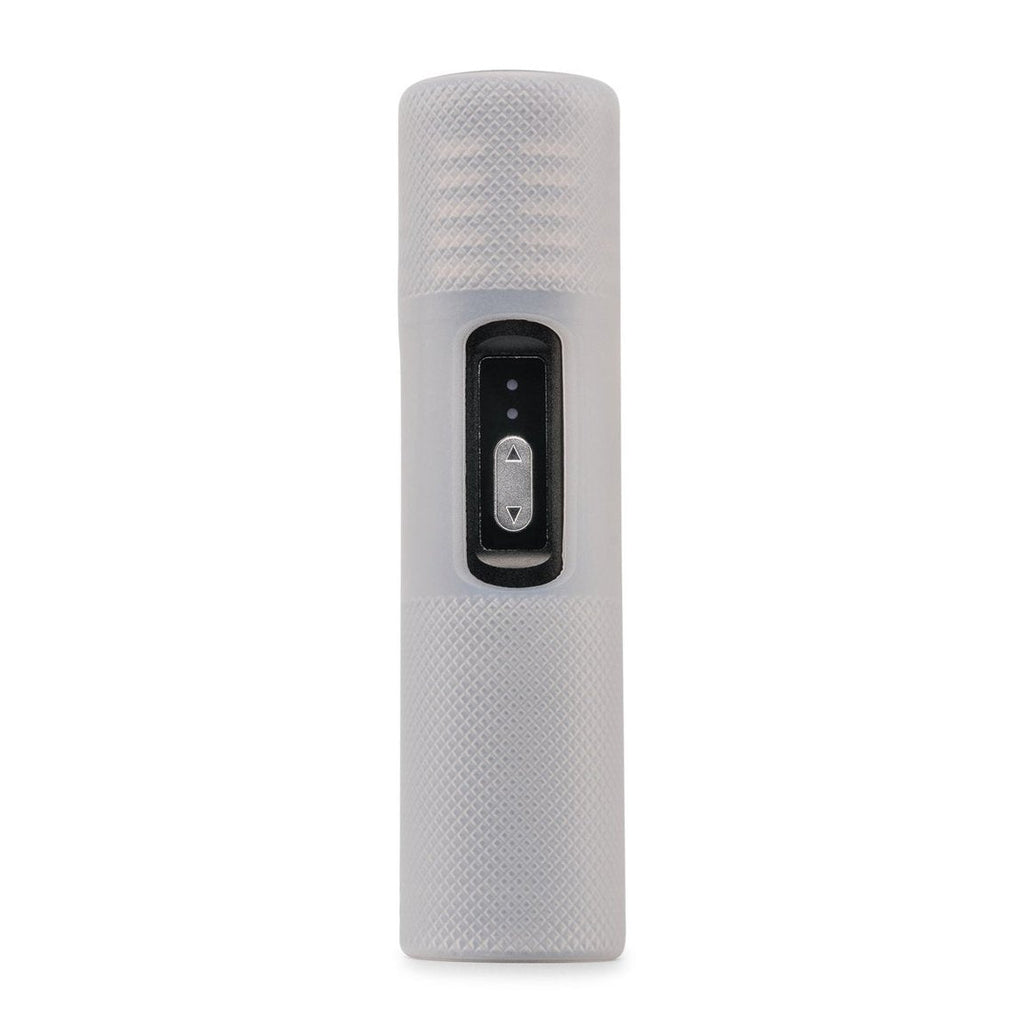 a close up of a white object on a white background