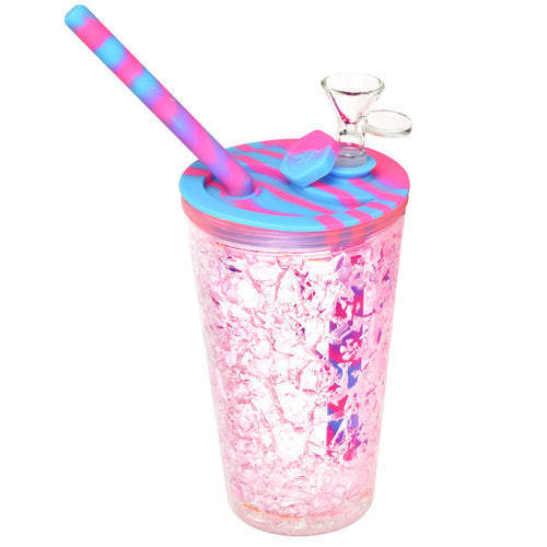 CaliConnected Freezable Cup Bong Pink