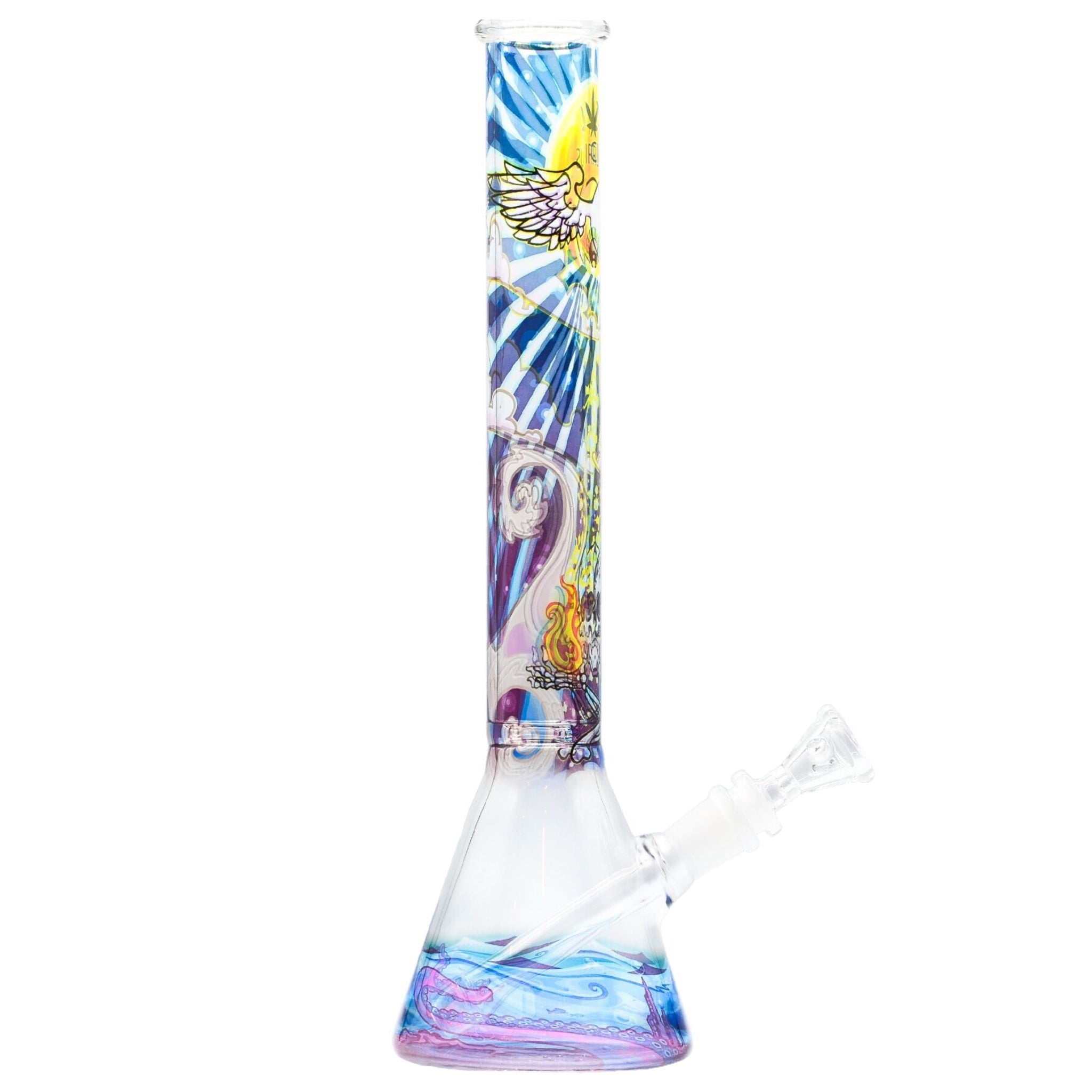 Cirrus Glass Smoke On Water Beaker Bong