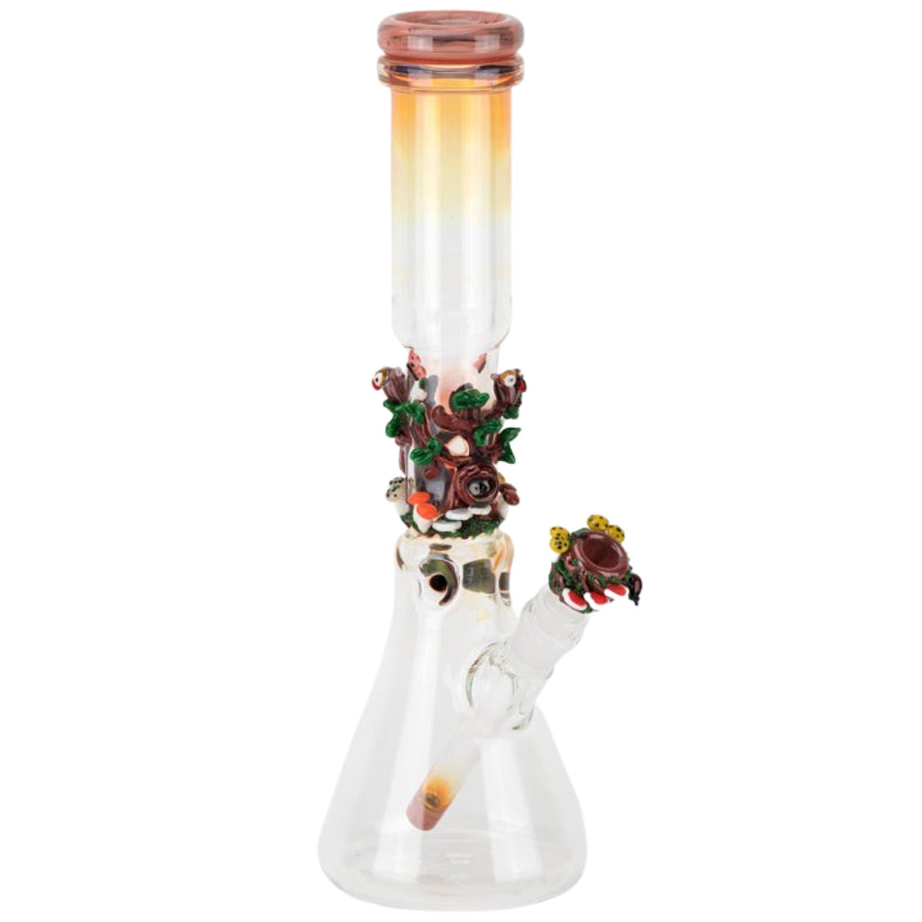 Empire Glassworks 14” Hootie’s Forest Beaker Bong 🦉