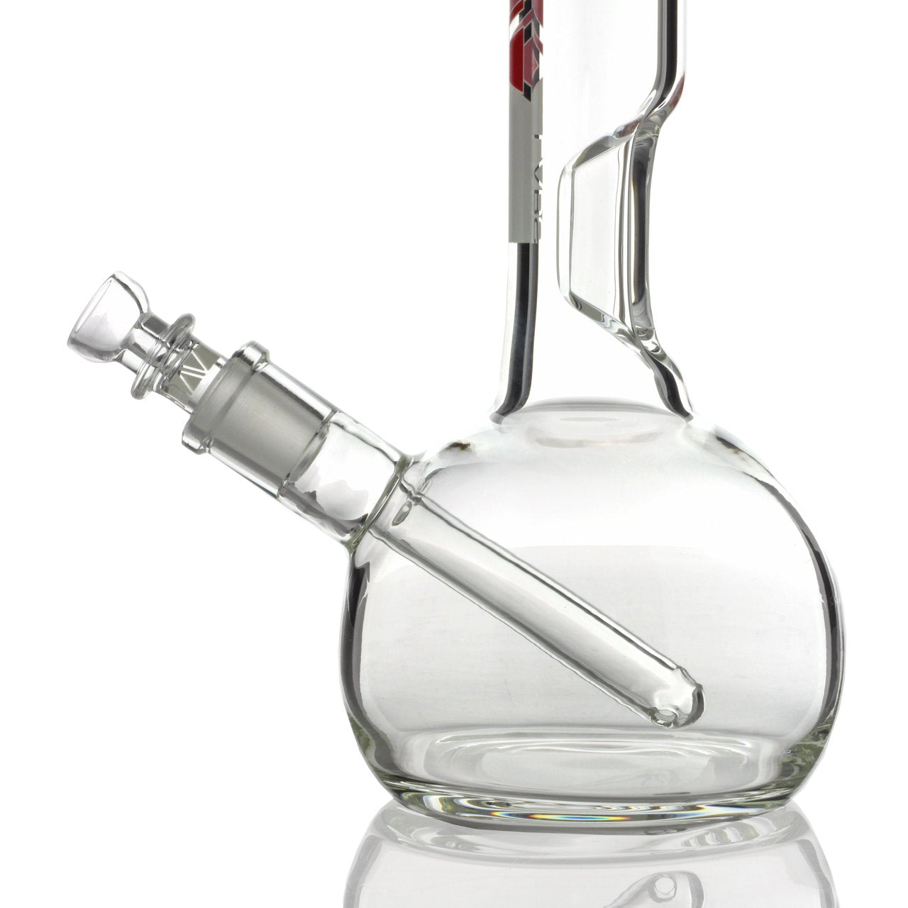 Grav® 8” Bubble Base Beaker Bong - Clear
