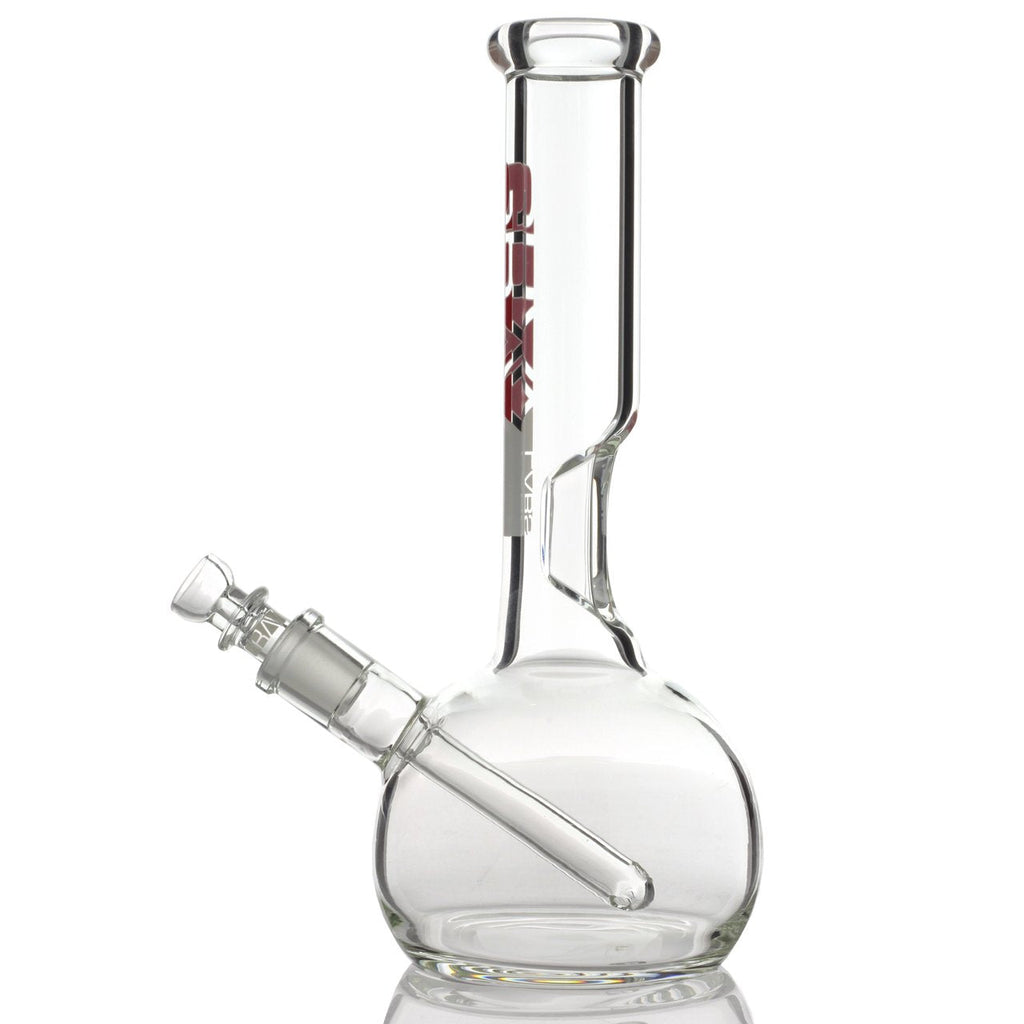 Grav® 8” Bubble Base Beaker Bong - Clear