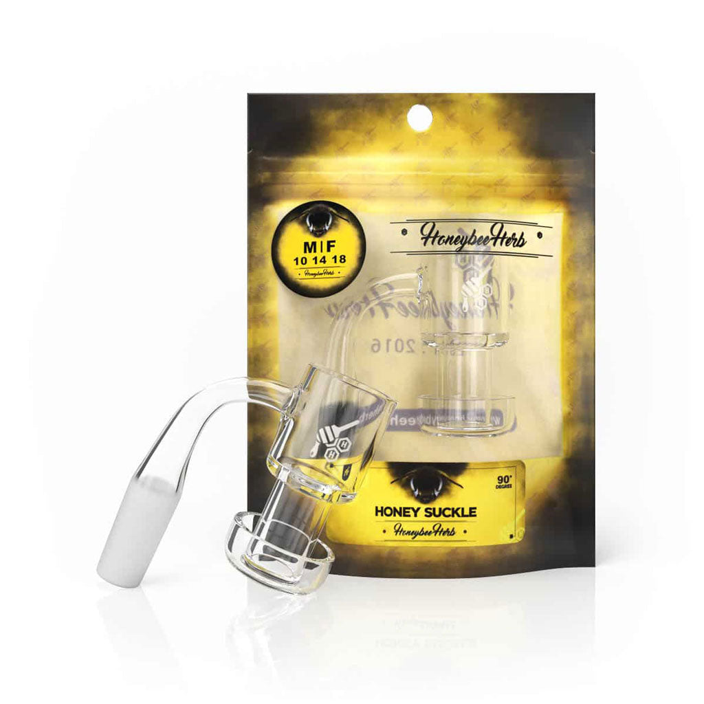 Honeybee Herb Yellow Line Quartz Banger
