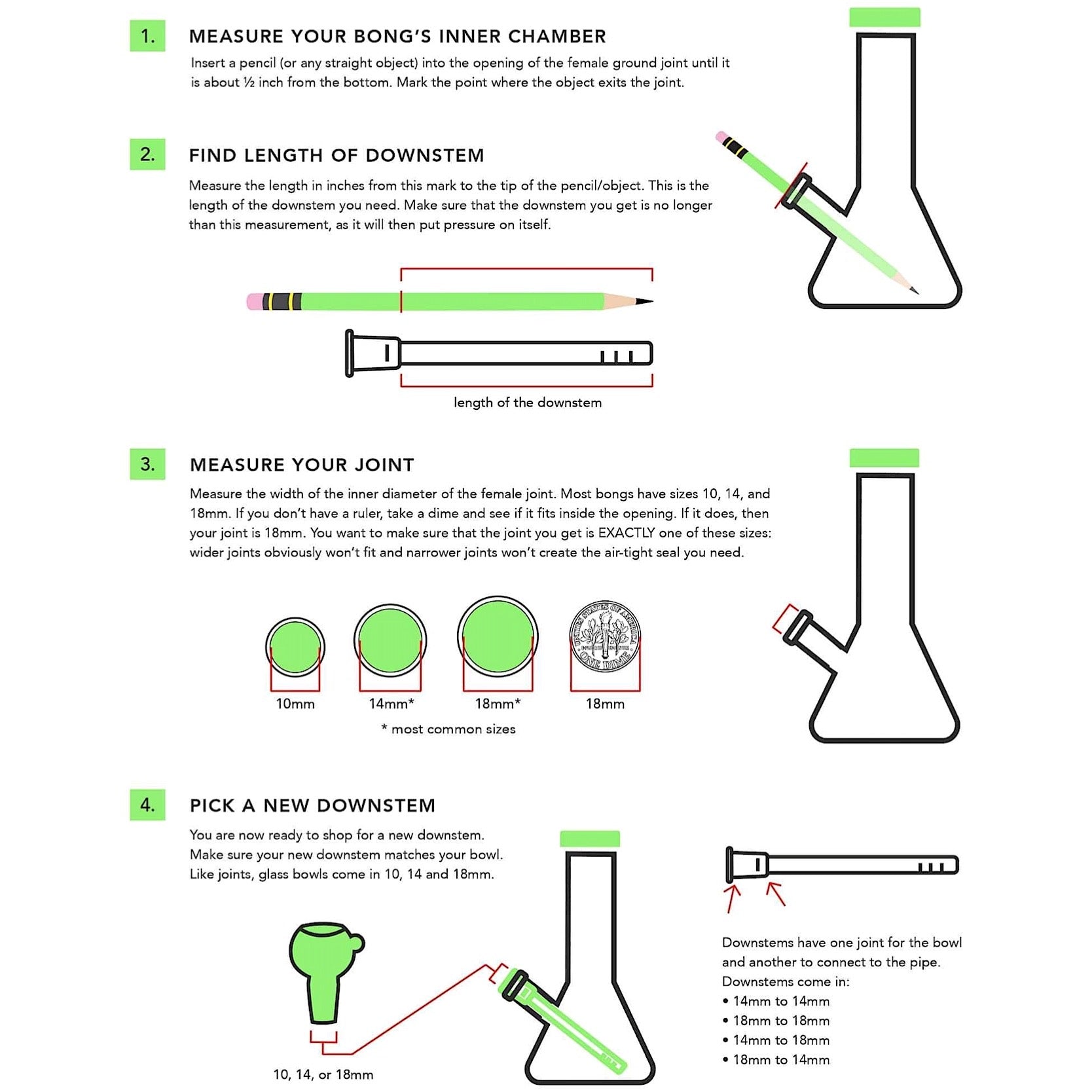 Indestructible 18mm to 14mm Silicone Downstem