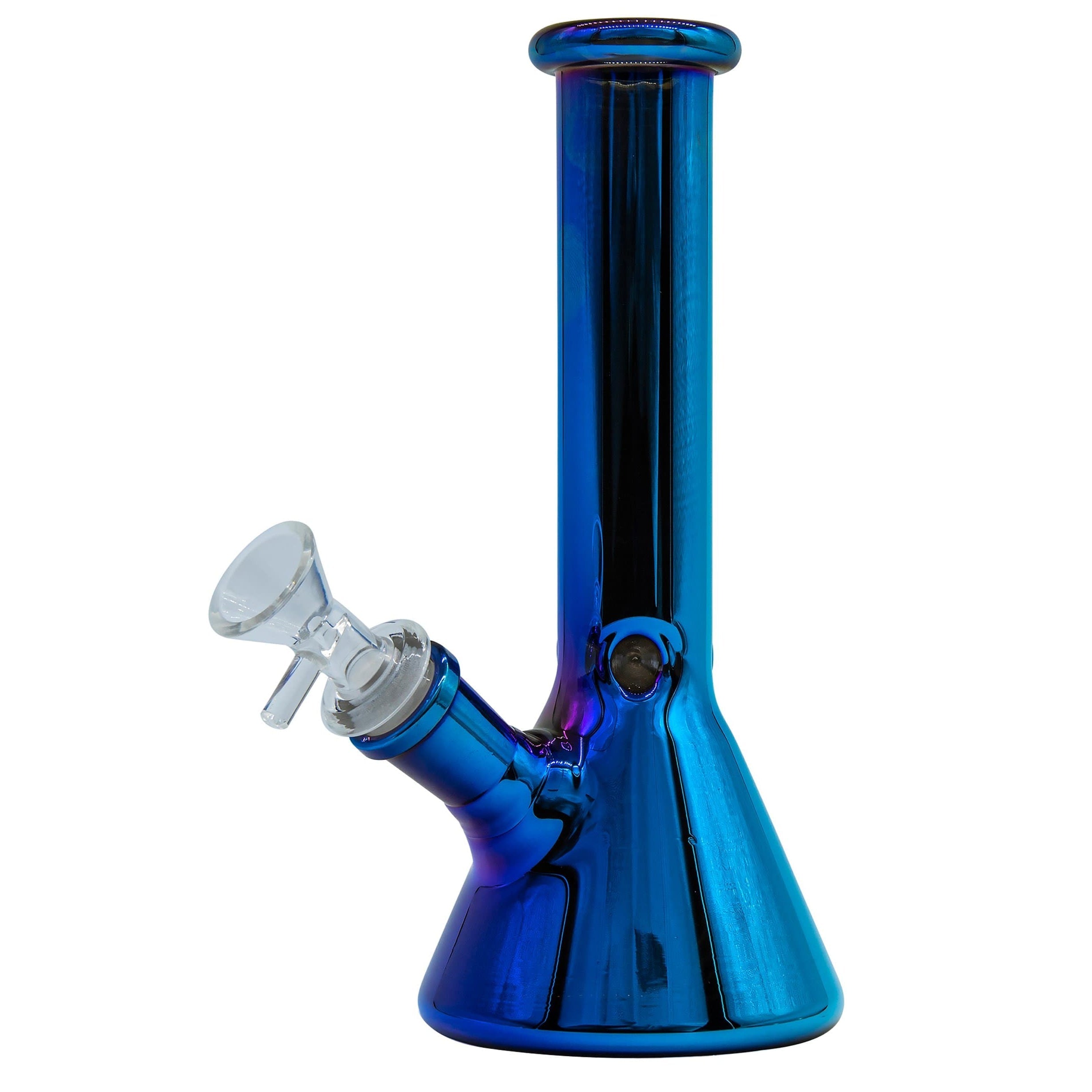 LA Pipes 8” Iridescent Glass Beaker Bong