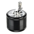 Pulsar Crank Top 2.5" 4-Piece Grinder Black