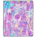 Pulsar Fleece Throw Blanket Melting Shrooms