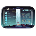 Pulsar “UFO Infographic” Metal Rolling Tray (11” x 7”)