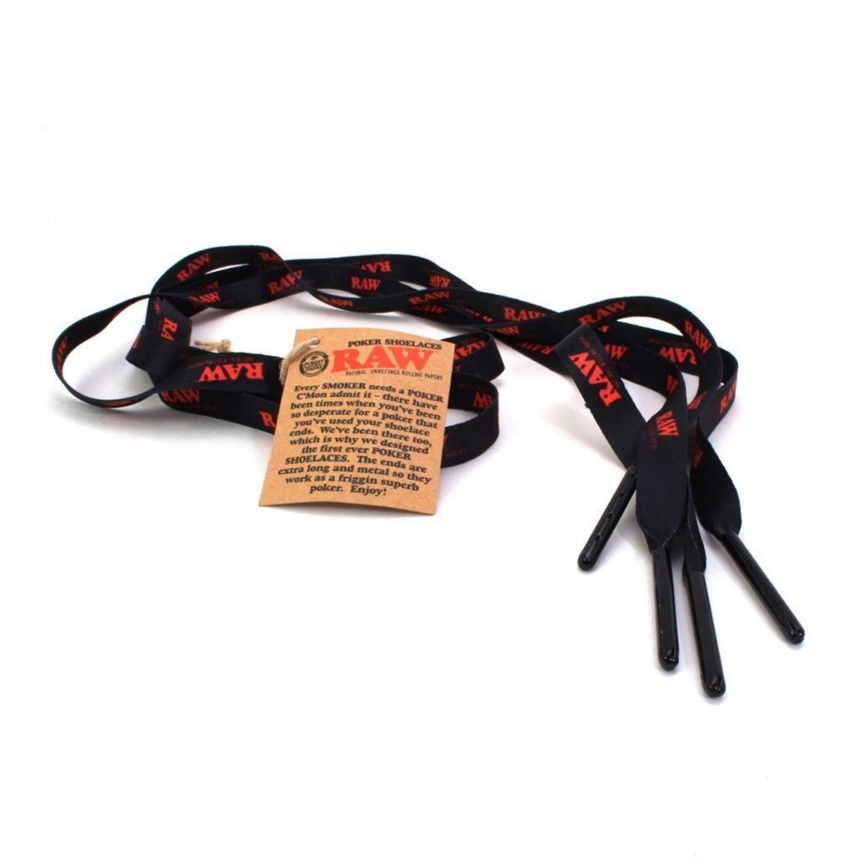 Raw® Rolling Papers Poker Shoelaces 👟