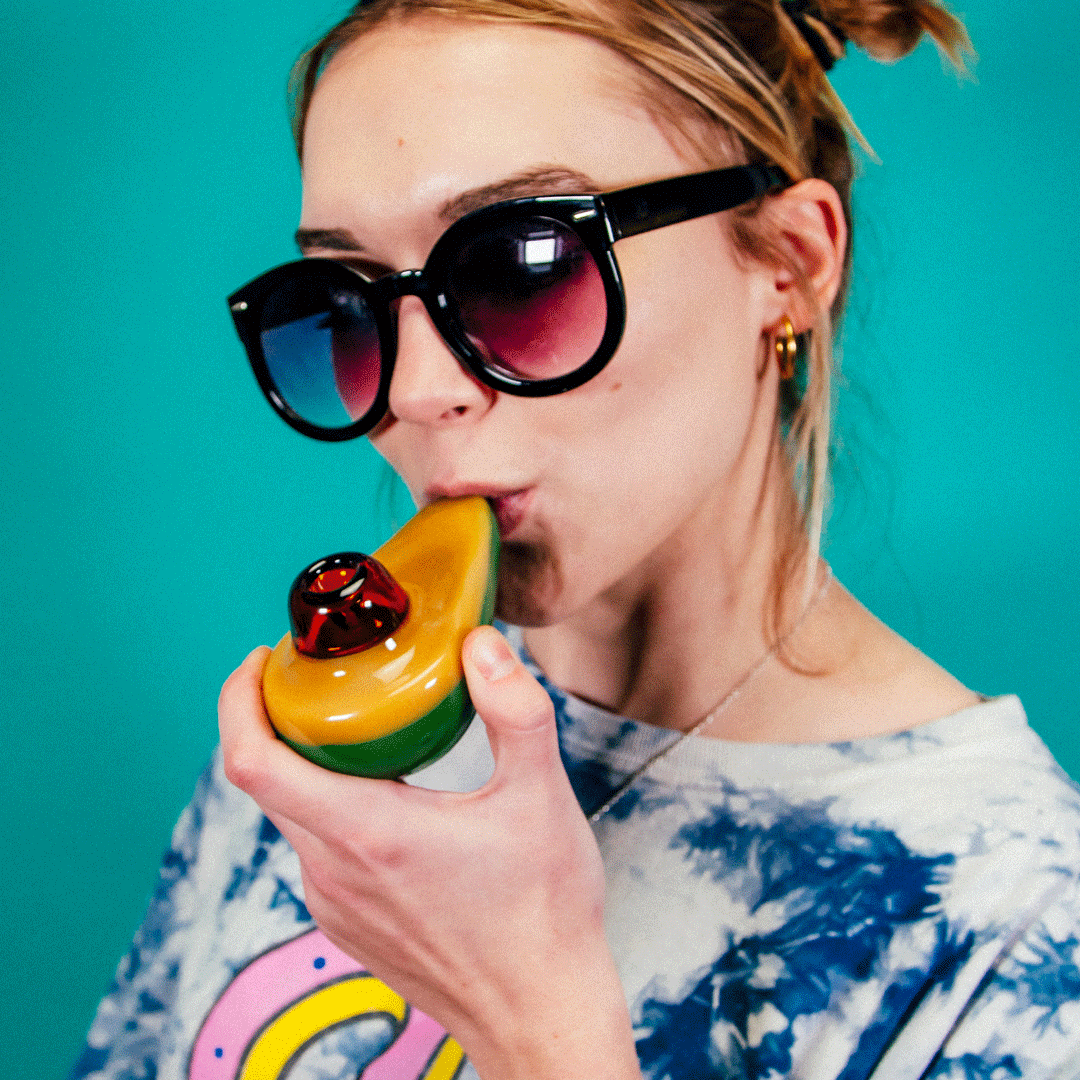 Goody Glass Avocado Hand Pipe