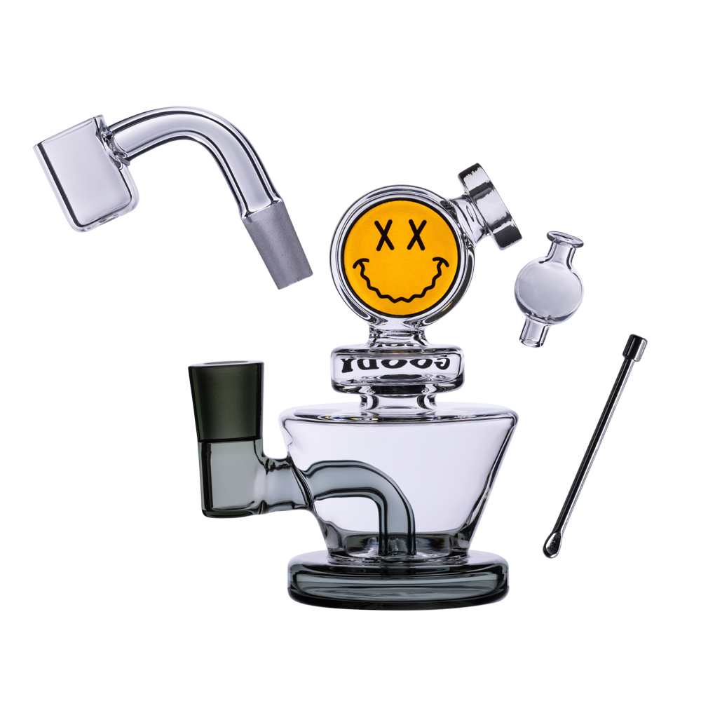 Goody Glass Big Face Mini Dab Rig Kit