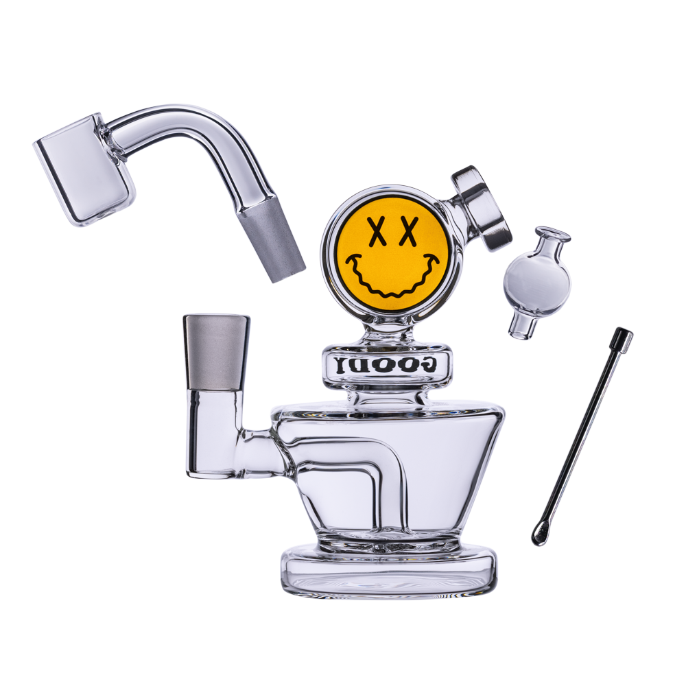 Goody Glass Big Face Mini Dab Rig Kit