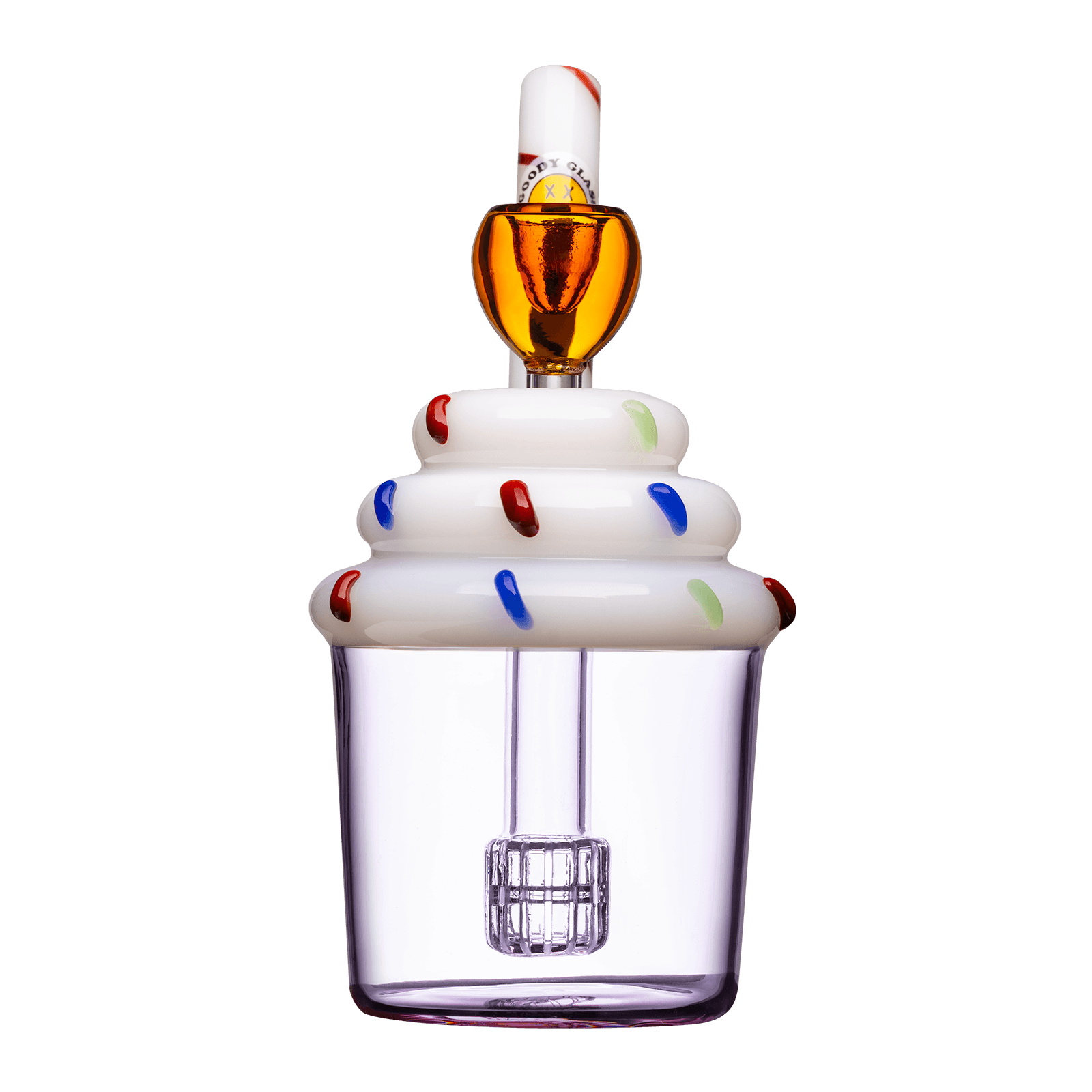 Goody Glass Cupcake Sprinkle Bubbler
