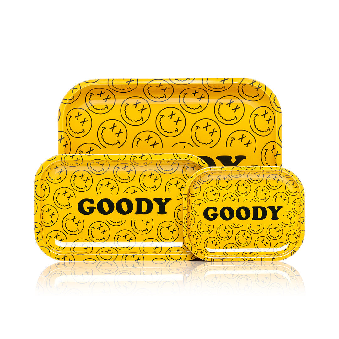 Goody Glass - Yellow Pattern Face Rolling Tray