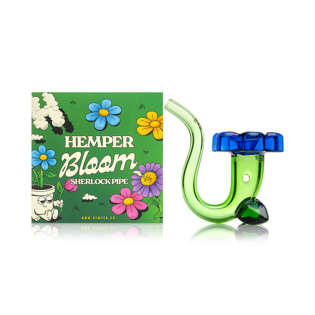 Hemper Flower Bloom Glass Hand Pipe