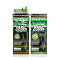 Pre-Rolled 2PK King Size Glass Tipped Hemp Cones| 12ct Display