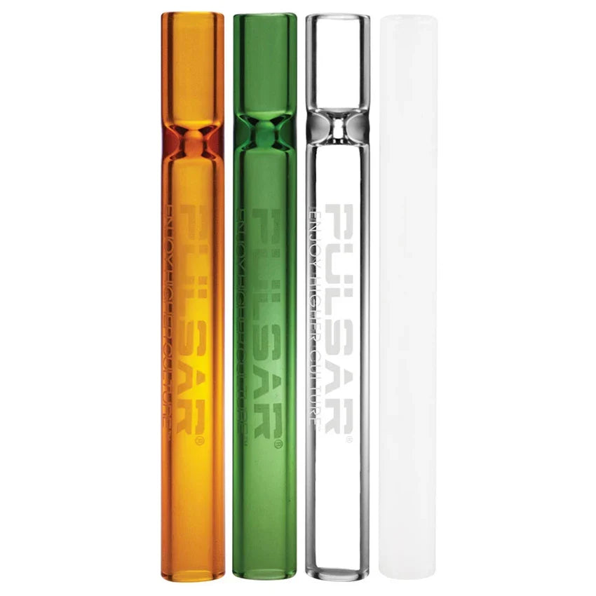 Pulsar 4” Glass Chillum Pipe | Assorted Colors