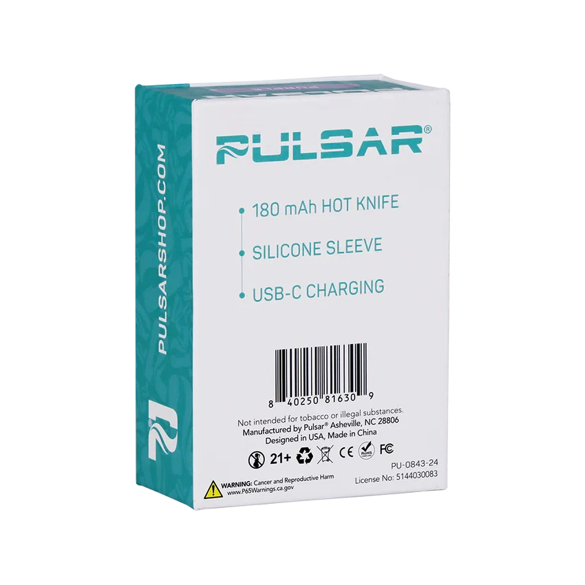 Pulsar Mini Hot Knife Packaging Back
