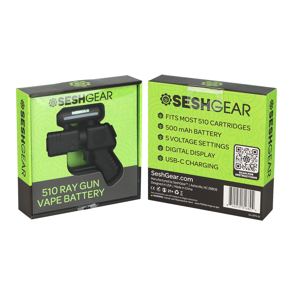 SeshGear Ray Gun 510 Cartridge Vape Battery