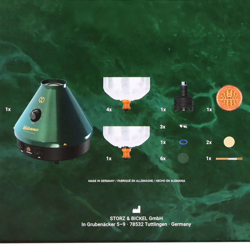 Storz & Bickel 25-Year LE Green & Gold Volcano Classic Vaporizer 🌿